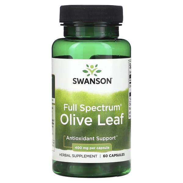 Swanson, 多面橄欖葉，400 毫克，60 粒膠囊