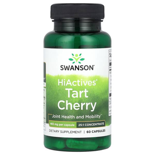 Swanson, HiActives® 酸櫻桃，465 毫克，60 粒膠囊