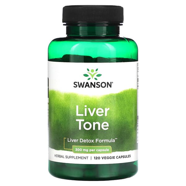 Swanson, Liver Tone，300 毫克，120 粒素食膠囊