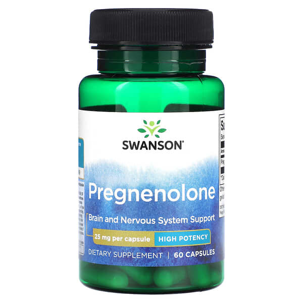 Swanson, 孕烯醇酮膠囊,25 毫克,60 粒膠囊