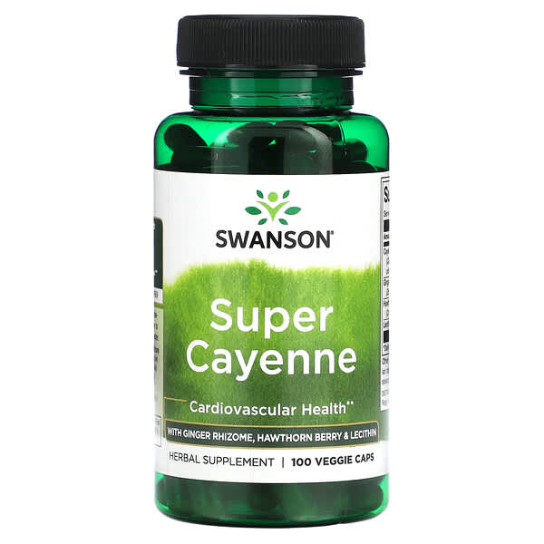 Swanson, Super Cayenne，100 粒素食膠囊
