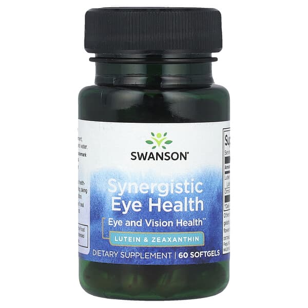 Swanson, 協同眼睛健康,60 粒軟凝膠
