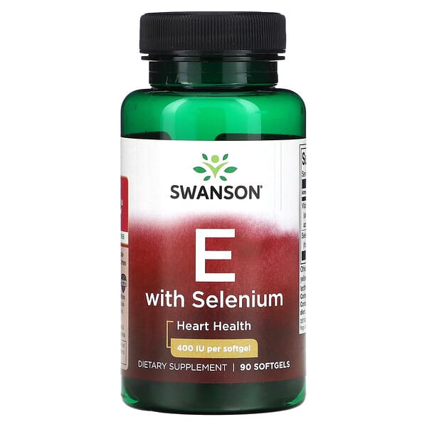 Swanson, 維生素 E 與硒,400 國際單位,90 粒軟凝膠