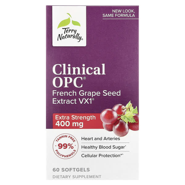 Terry Naturally, Clinical OPC，特強型，400 毫克，60 粒軟凝膠