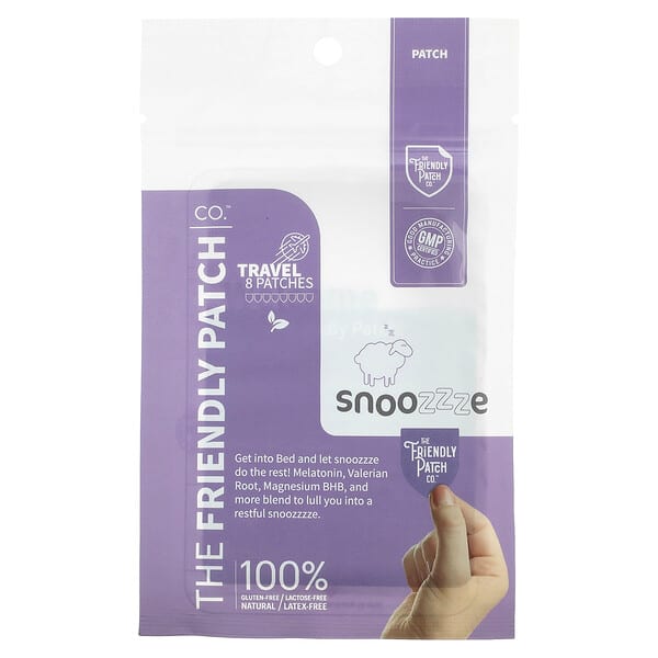 The Friendly Patch, Snoozzze,褪黑荷爾蒙睡眠貼片,8 片