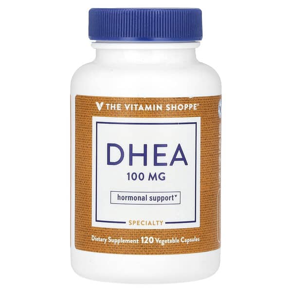 The Vitamin Shoppe, DHEA，100 毫克，120 粒素食膠囊