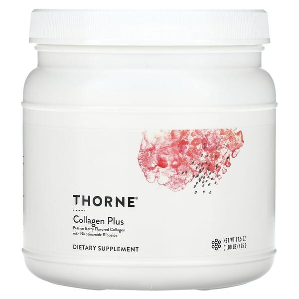 Thorne, 膠原蛋白加,熱情果味,17.5 盎司(495 克)