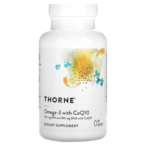 Thorne, 歐米茄-3 w/輔酶 Q10 ，90 粒膠囊