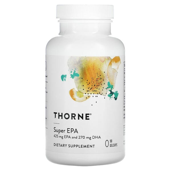 Thorne, Super EPA，EPA 和 DHA，90 粒膠丸