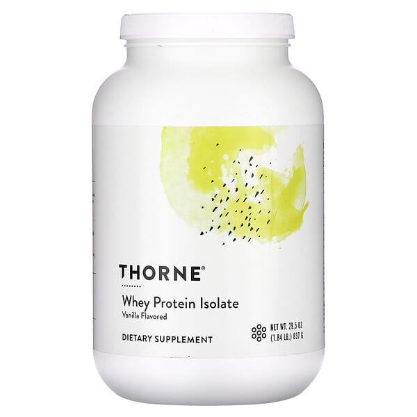 Thorne, 分離乳清蛋白，香草味，1.84 磅（837 克）