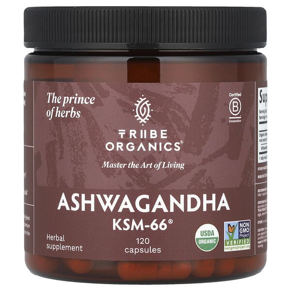 Tribe Organics, 南非醉茄 KSM-66®，120 粒膠囊