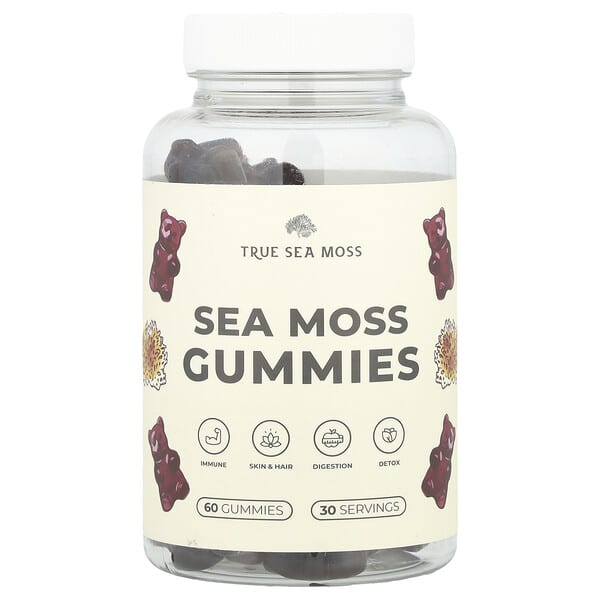 True Sea Moss, 海苔軟糖，60 粒軟糖