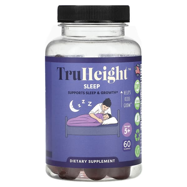 TruHeight, 睡眠幫助軟糖，5 歲以上，60 粒