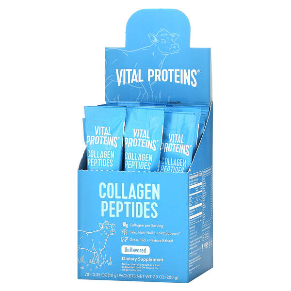 Vital Proteins, 膠原肽，原味，20 包，每包 0.35 盎司（10 克）
