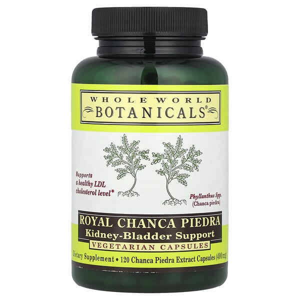 Whole World Botanicals, 皇室碎石劑，腎臟膀胱支援，400毫克，120粒，植物膠囊
