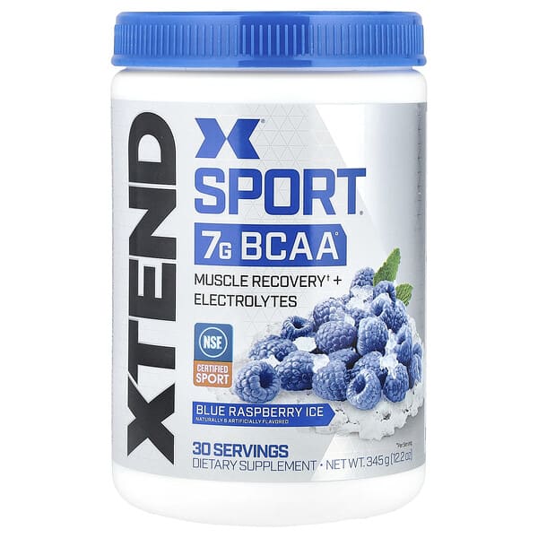 XTEND, Sport，7G 支鏈氨基酸，藍莓冰，12.2 盎司（345 克）