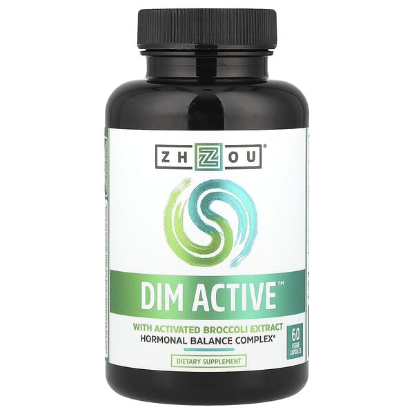 Zhou Nutrition, DIM Active，荷爾蒙平衡複合物，60粒素食膠囊
