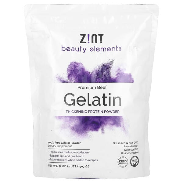 Zint, 明膠增稠蛋白質粉，優質牛肉，2 磅（907 克）