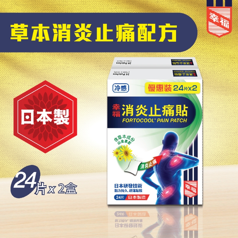 Fortune幸福消炎止痛貼 24片 x 2盒