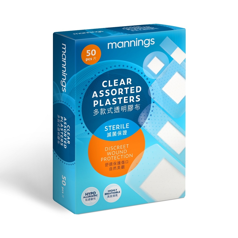 Mannings萬寧多款色透明膠布 50片