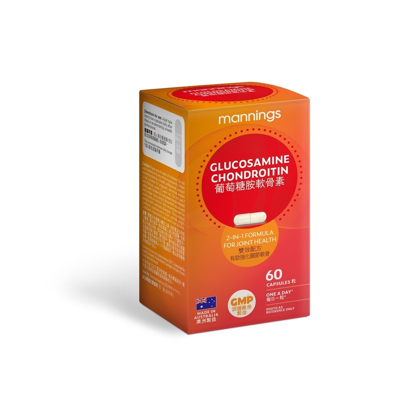 Mannings萬寧葡萄糖胺軟骨素膠囊 60粒