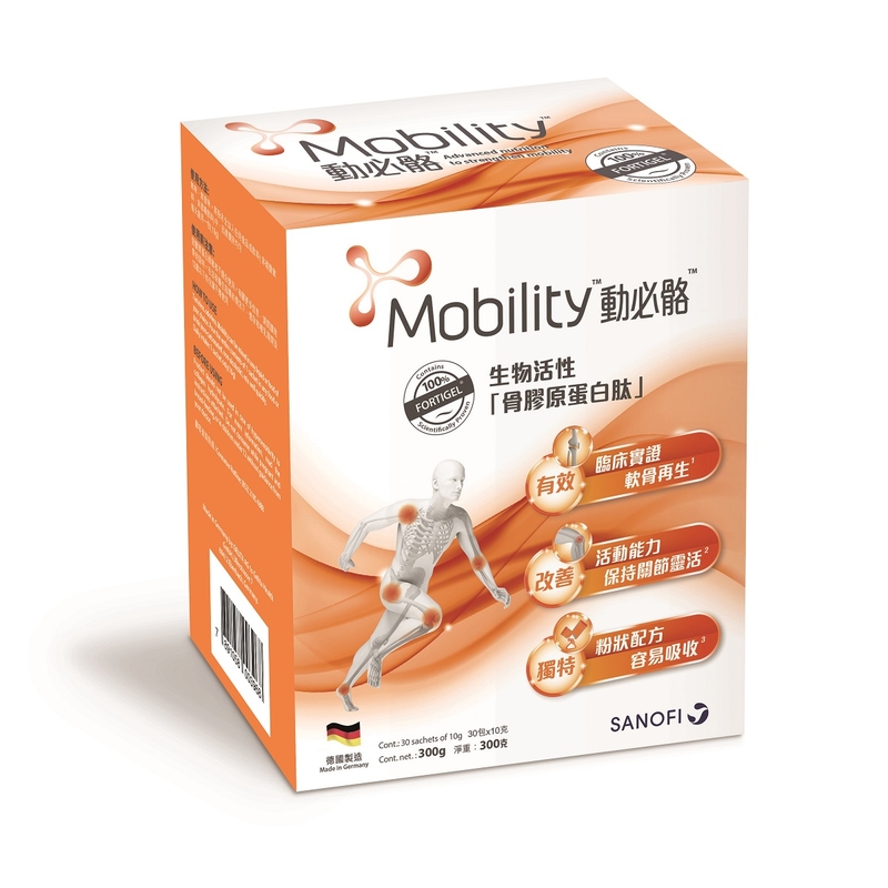Mobility動必骼生物活性骨膠原蛋白肽 10克 x 30包