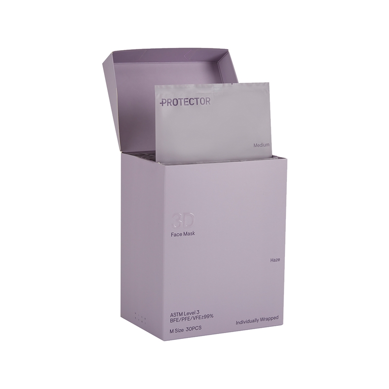 Protector 3D成人立體口罩(中碼) 迷迭紫 30片