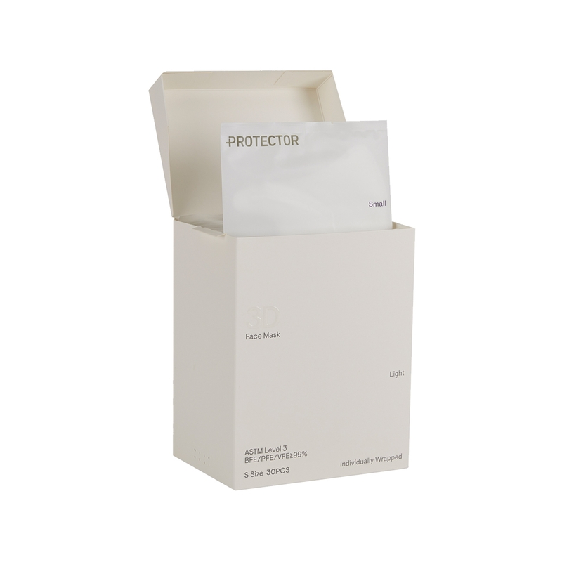 Protector 3D立體口罩(細碼) 曙光白 30片